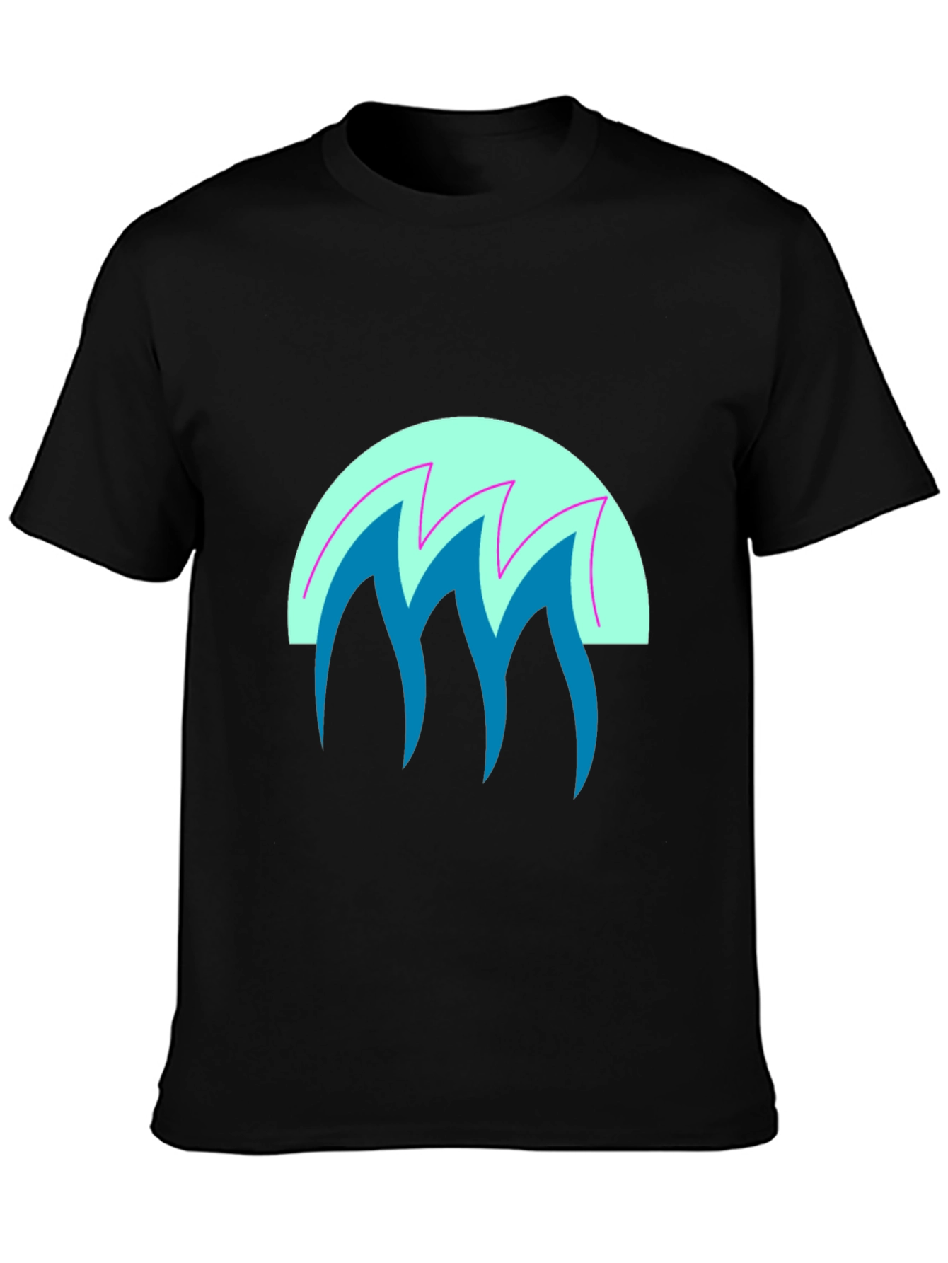 Retro Wave Graphic Tee - Cool 80s Style