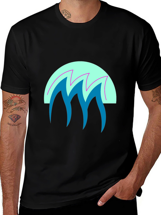 Retro Wave Graphic Tee - Cool 80s Style