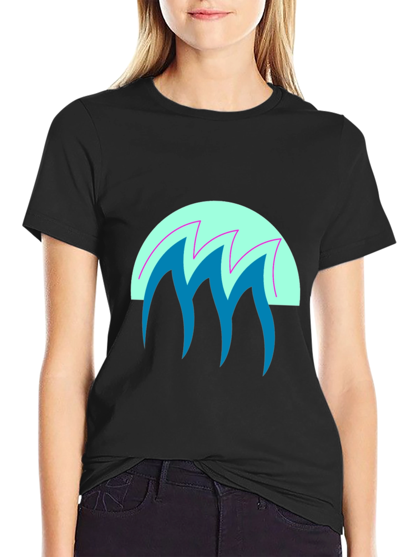 Retro Wave Graphic Tee - Cool 80s Style