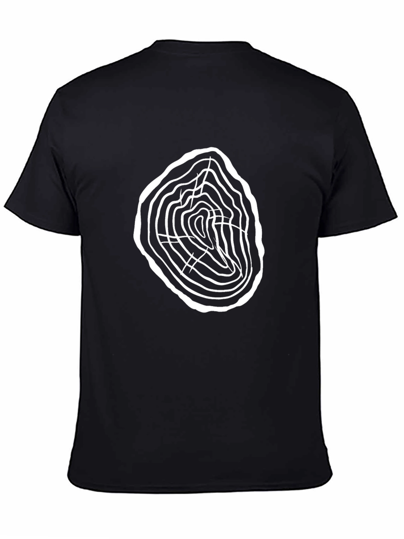 Tree Ring Graphic Tee - Modern Nature Inspired Design