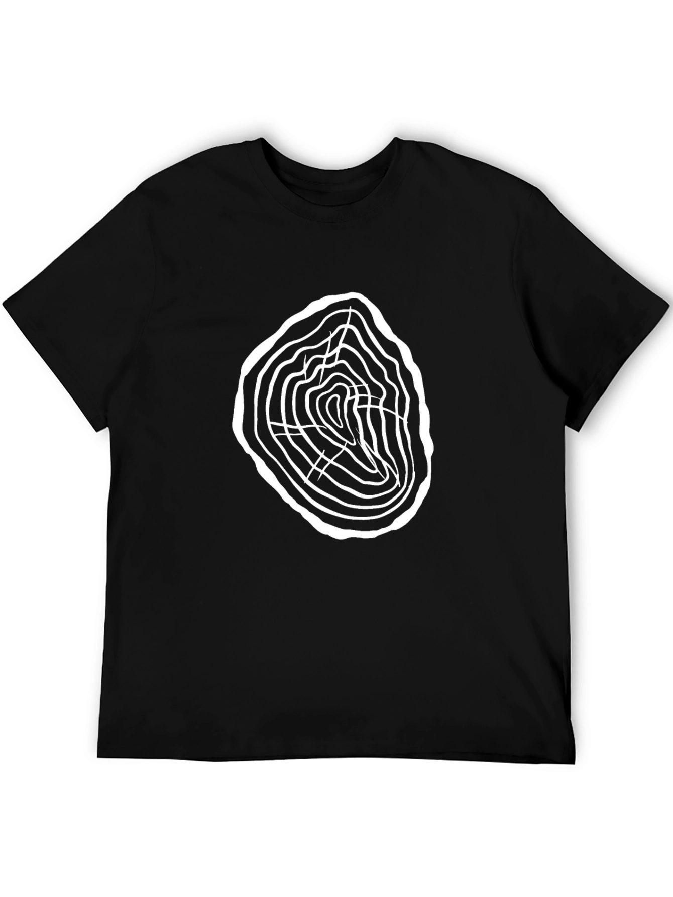 Tree Ring Graphic Tee - Modern Nature Inspired Design