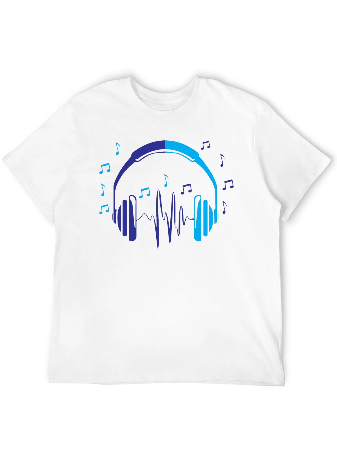 Headphones Music Lover Graphic T-Shirt