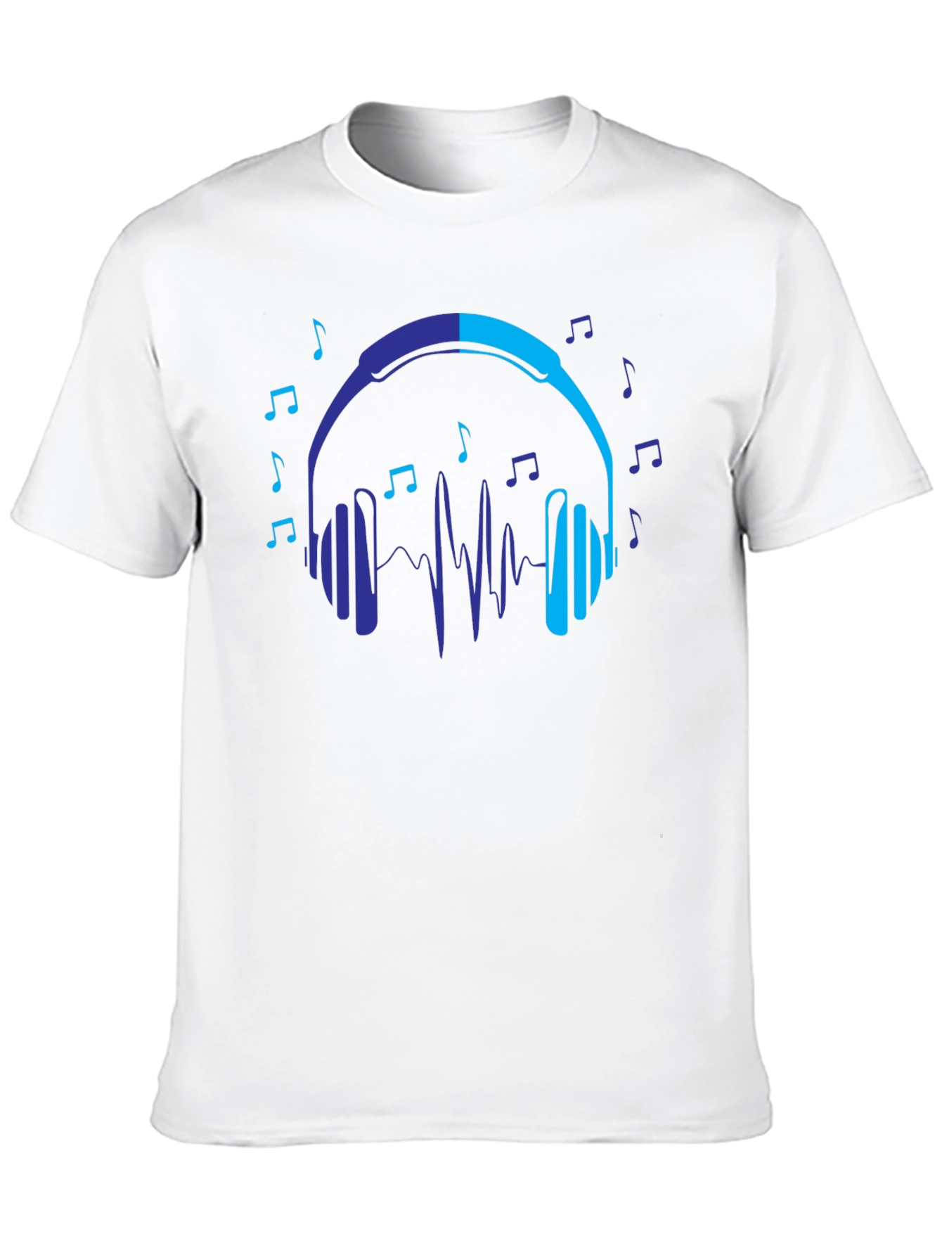 Headphones Music Lover Graphic T-Shirt