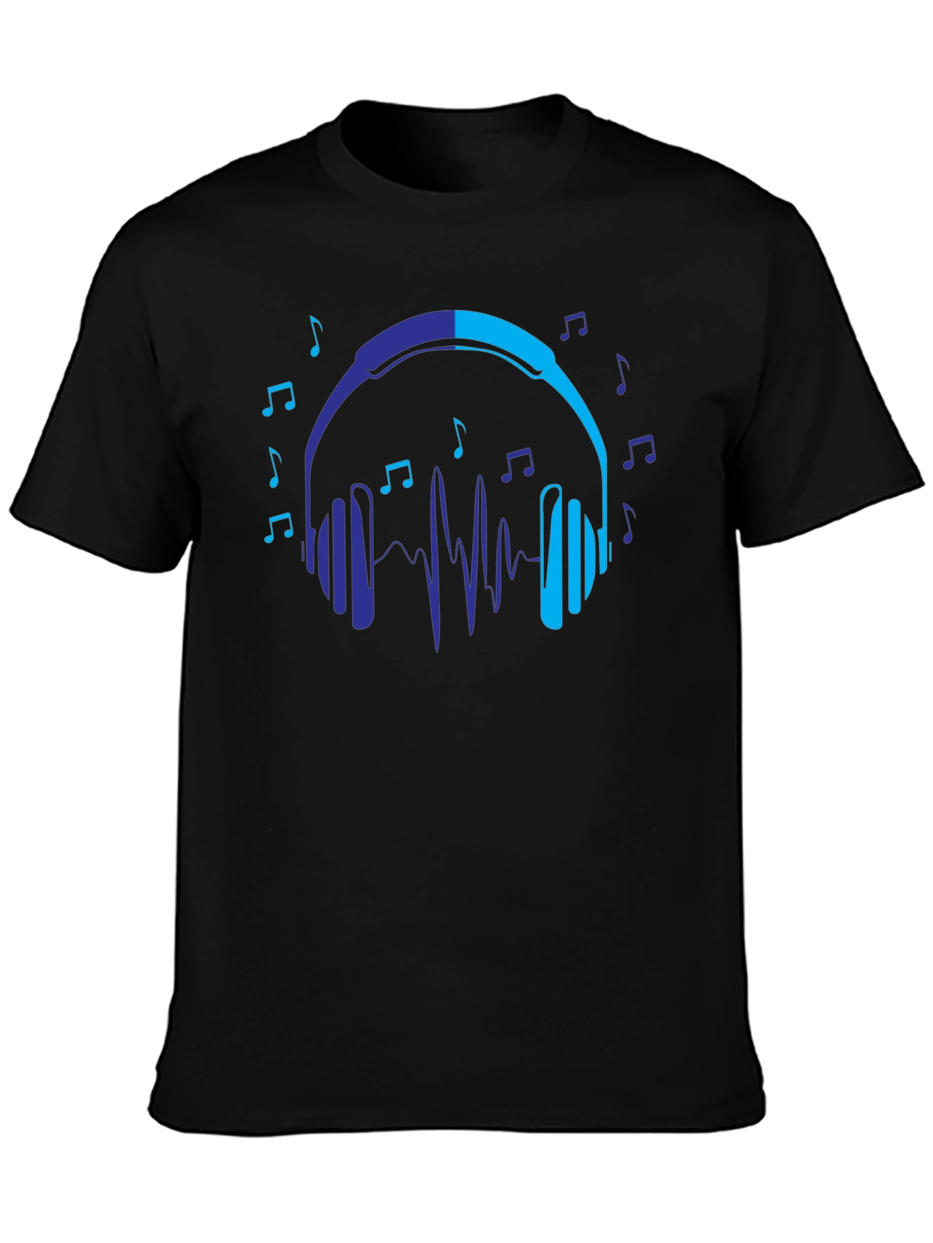 Headphones Music Lover Graphic T-Shirt