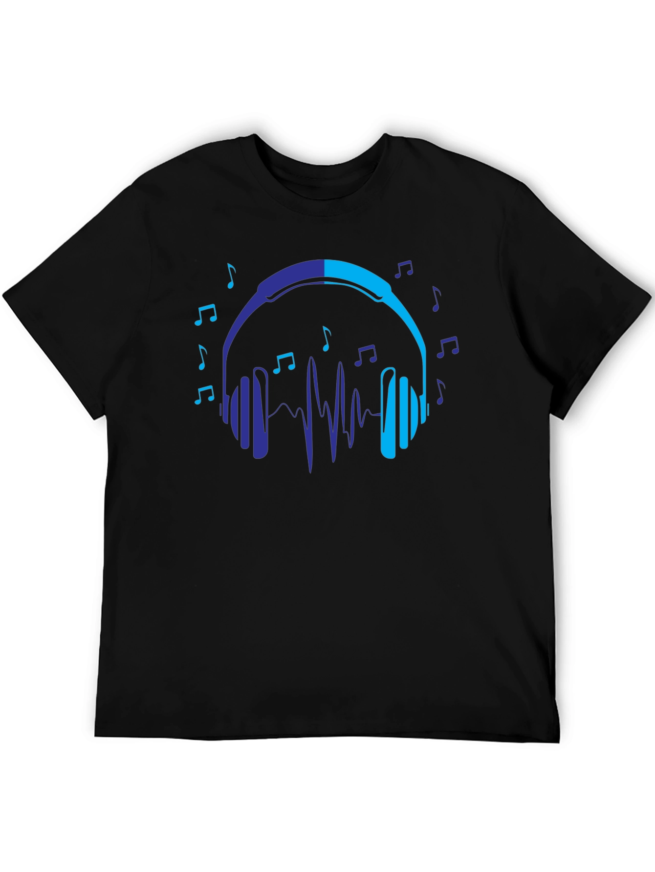 Headphones Music Lover Graphic T-Shirt