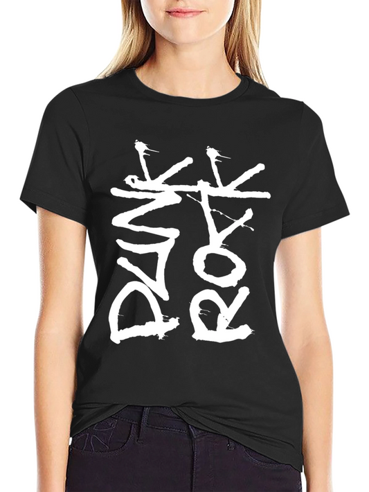 Punk Rock Graphic Tee - Black
