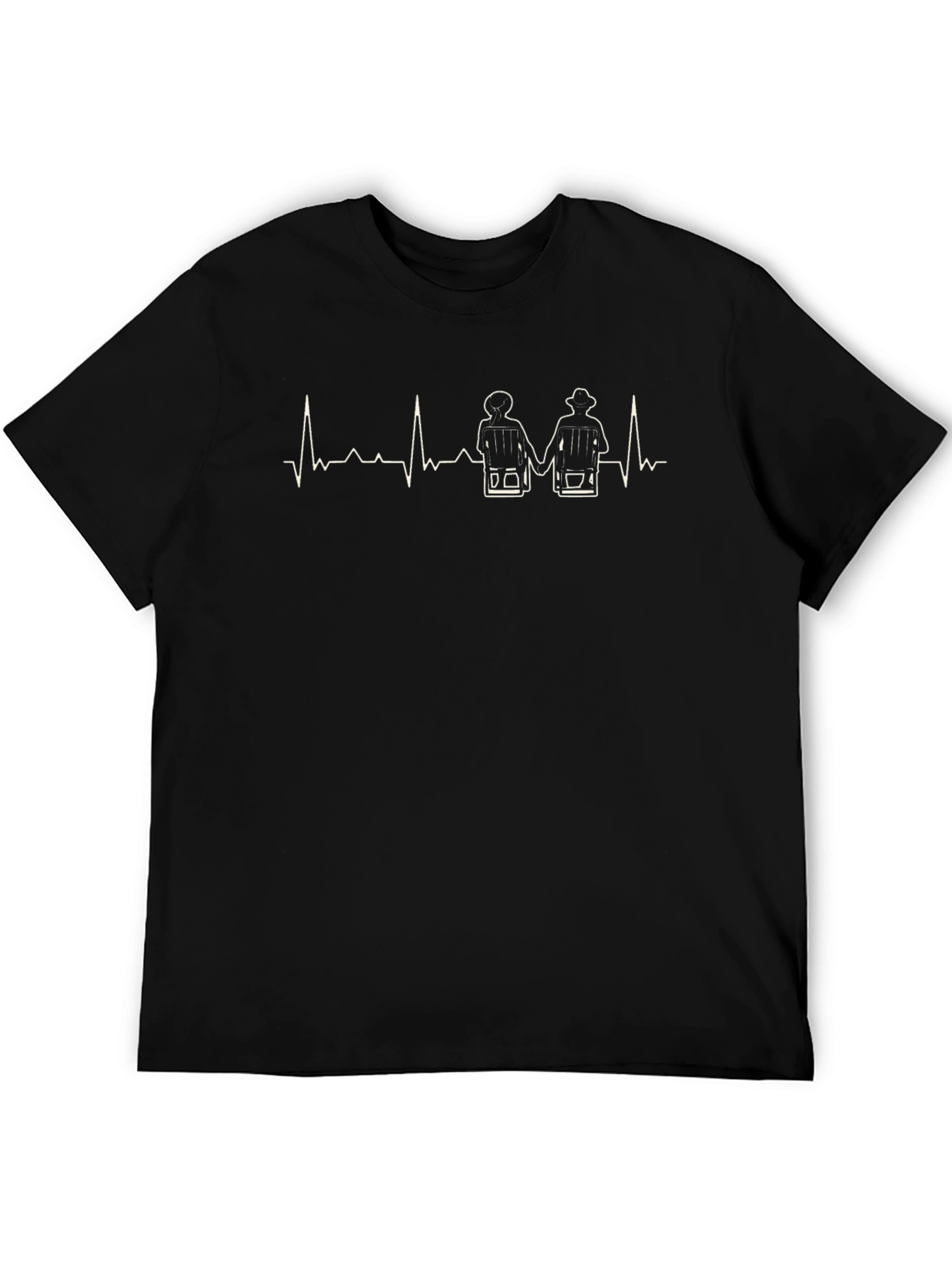 Fishermen Heartbeat T-Shirt - Love Fishing Tee
