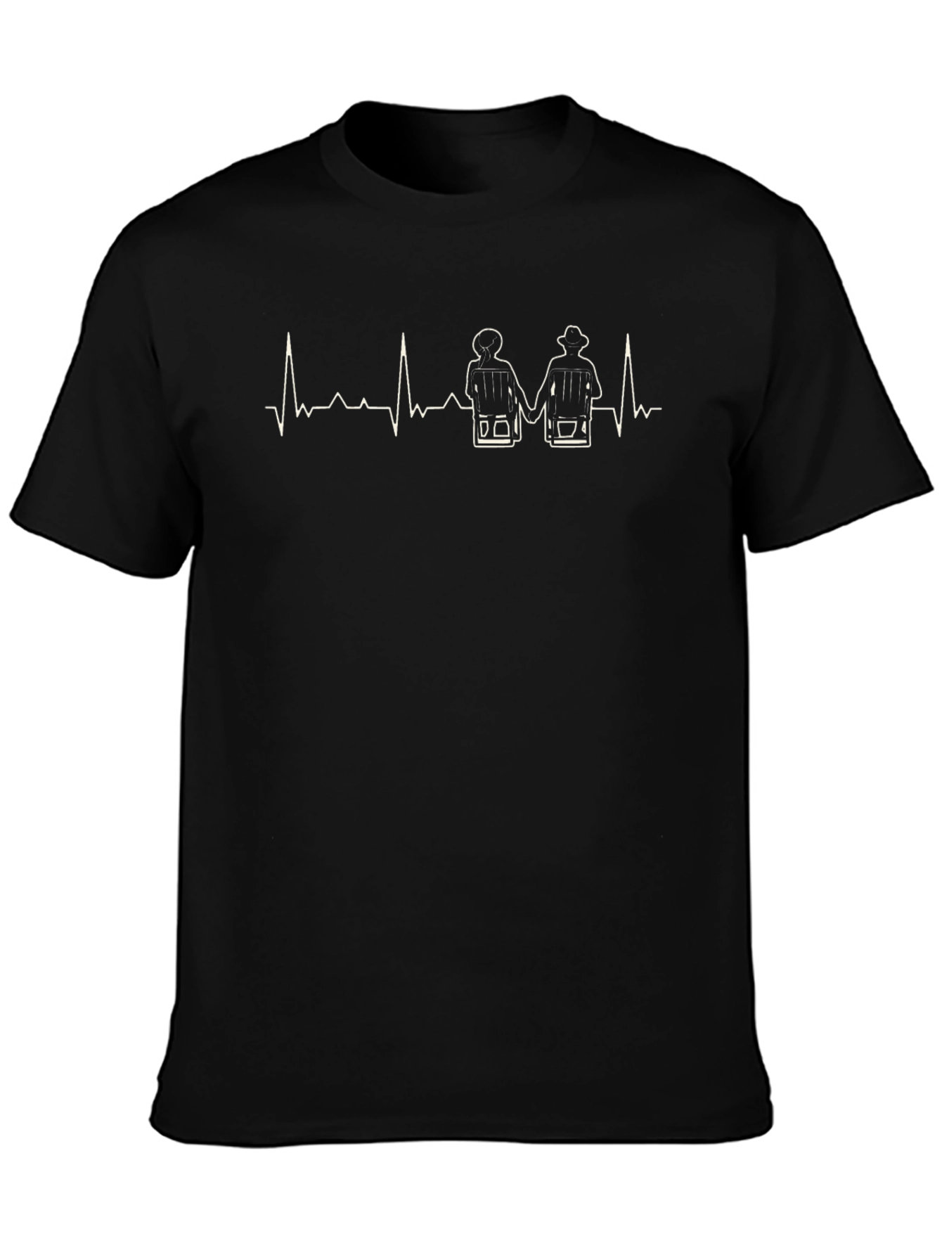 Fishermen Heartbeat T-Shirt - Love Fishing Tee