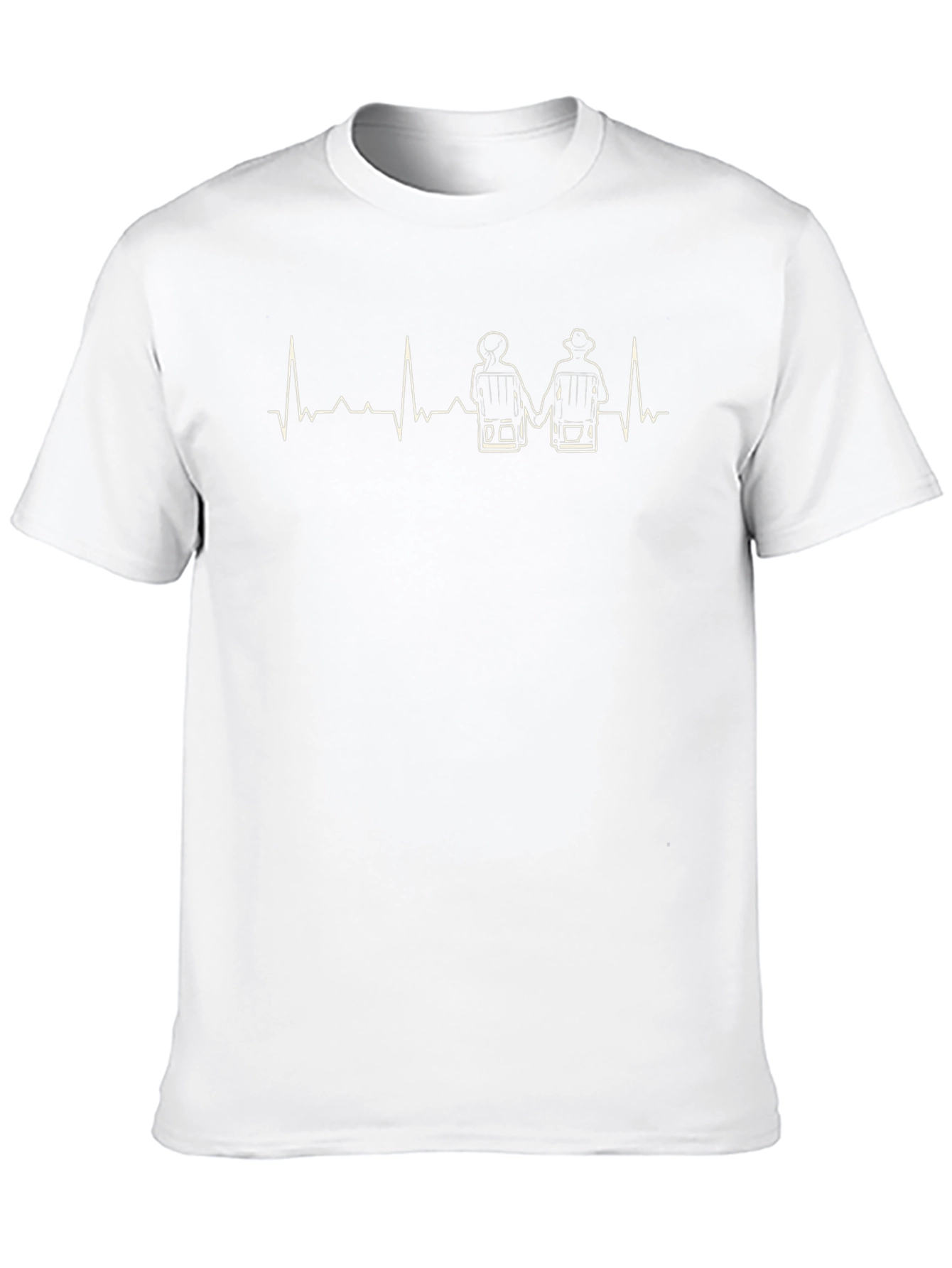 Fishermen Heartbeat T-Shirt - Love Fishing Tee