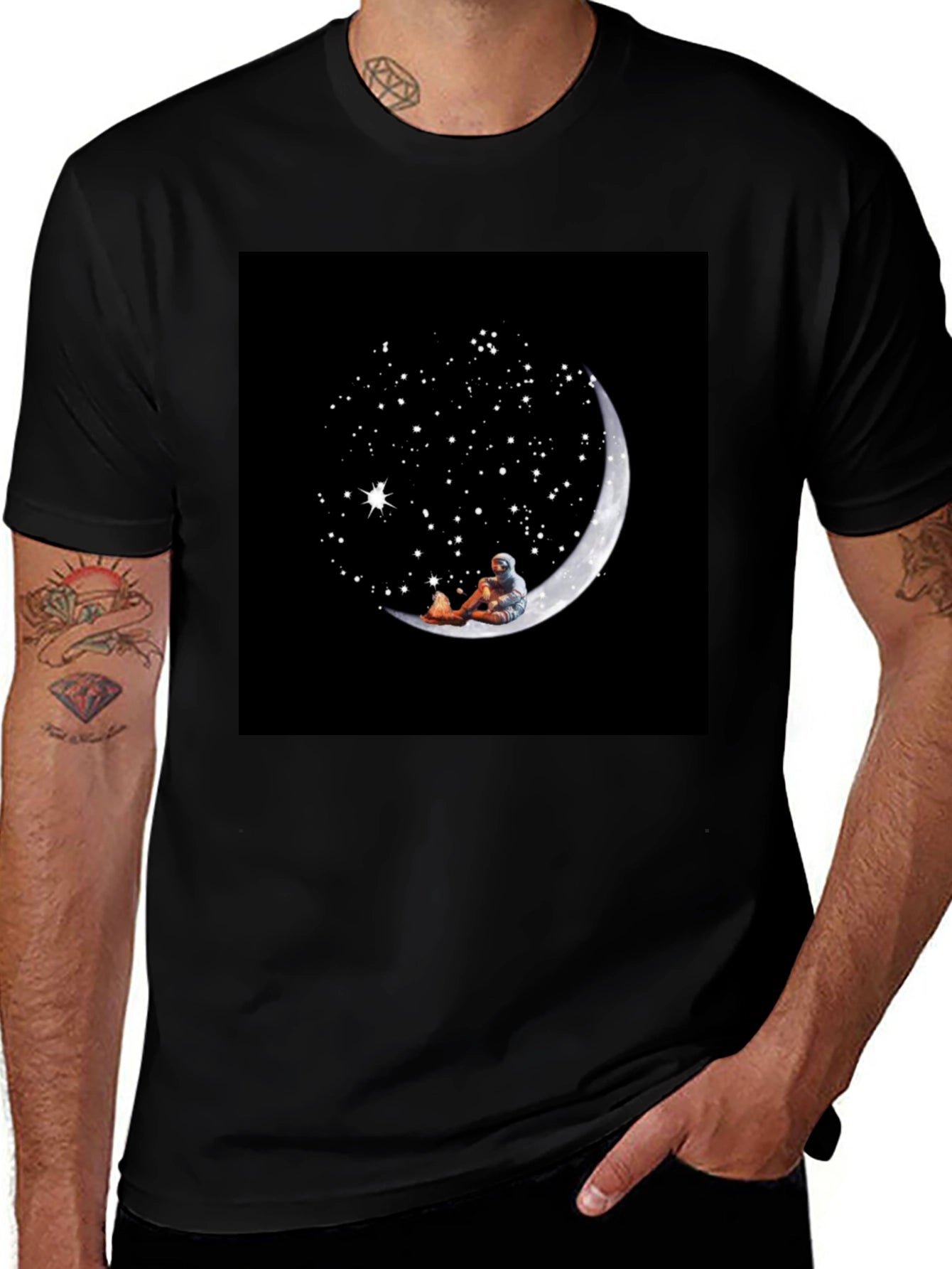 Astronaut Moon Dreamer T-Shirt - Space Lover Tee