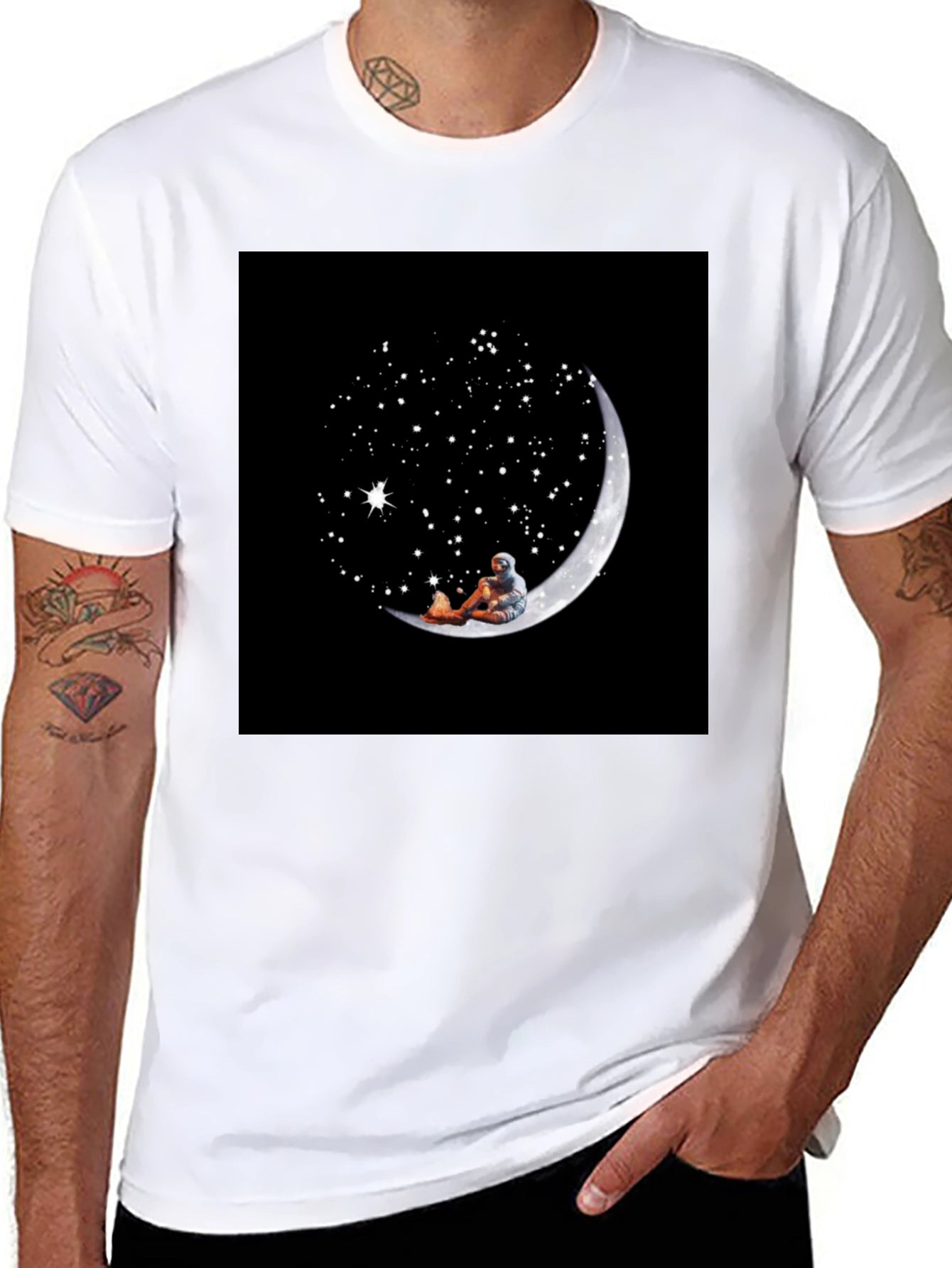 Astronaut Moon Dreamer T-Shirt - Space Lover Tee