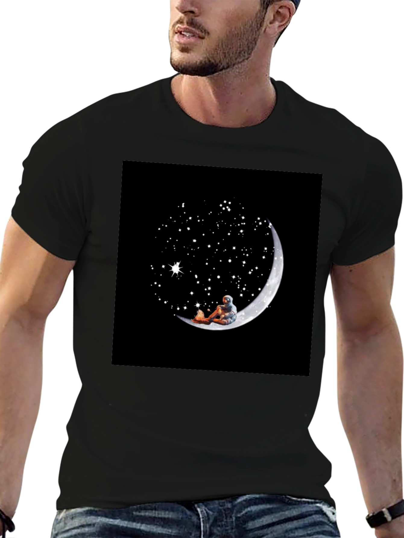 Astronaut Moon Dreamer T-Shirt - Space Lover Tee