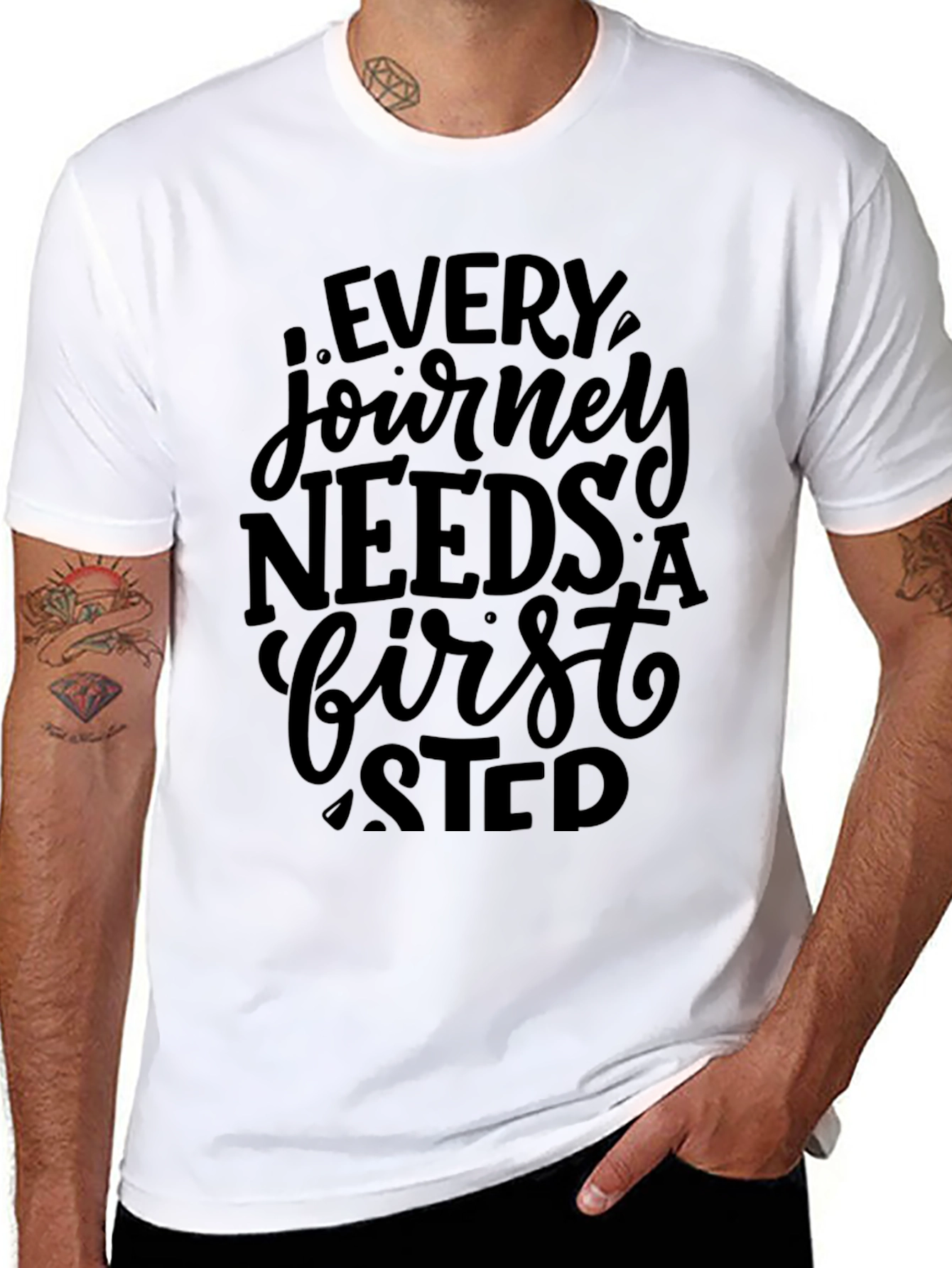Inspirational Journey T-Shirt - First Step Design