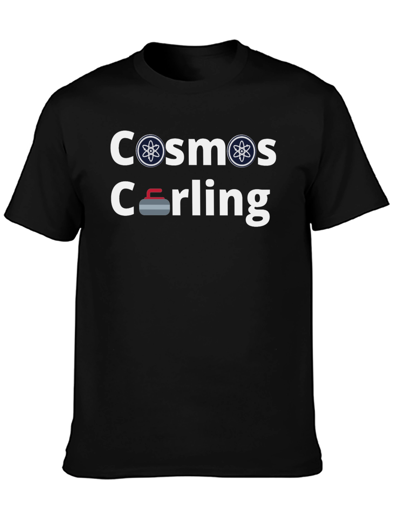 Cosmos Curling Graphic T-Shirt Novelty Design