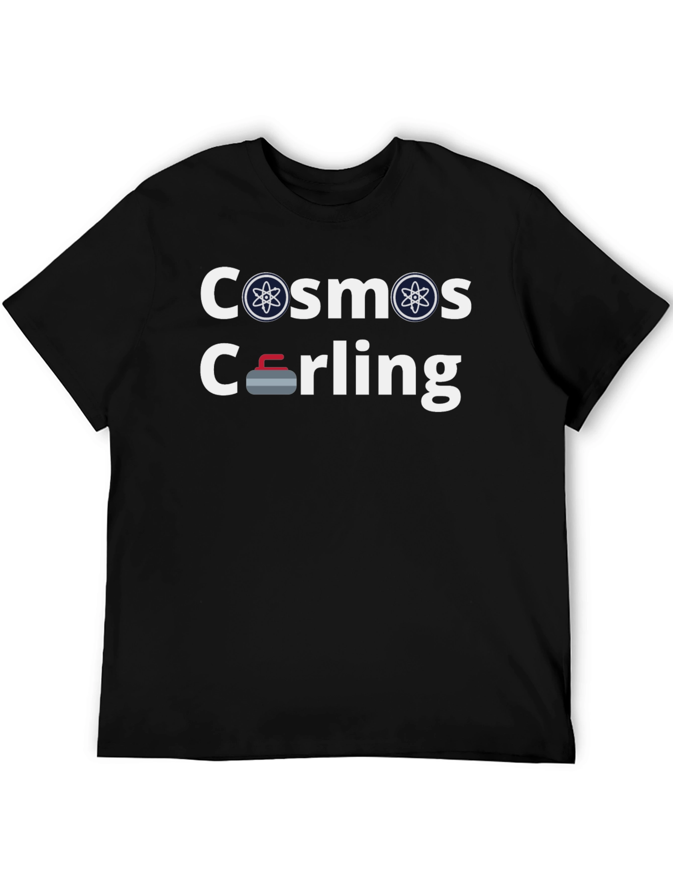 Cosmos Curling Graphic T-Shirt Novelty Design