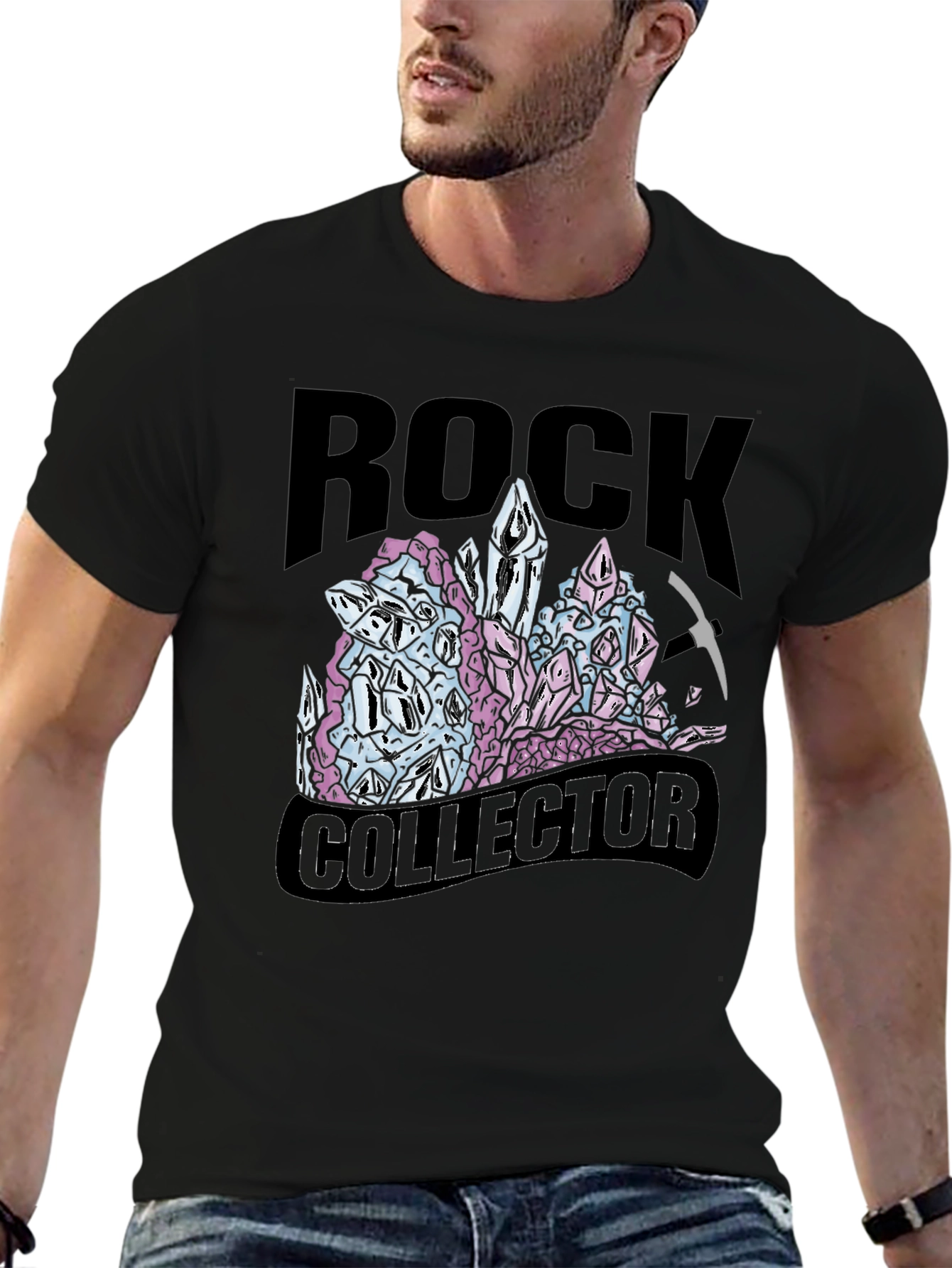 Rock Collector T-Shirt - Crystal Gemstone Design