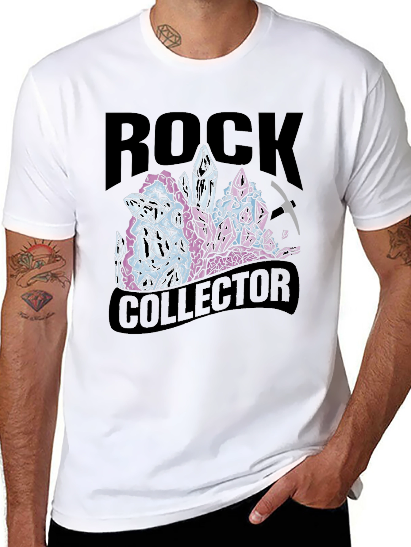 Rock Collector T-Shirt - Crystal Gemstone Design