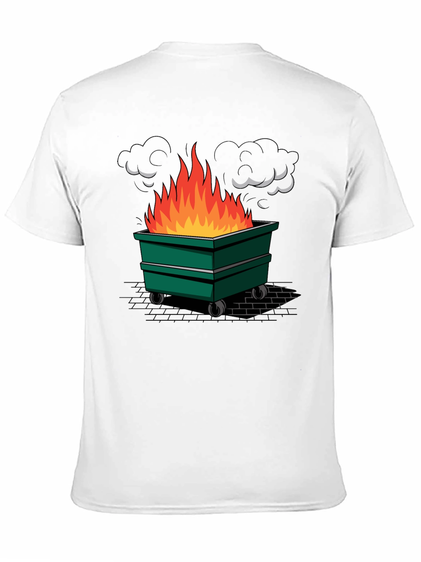 Dumpster Fire Graphic Tee - Novelty Design