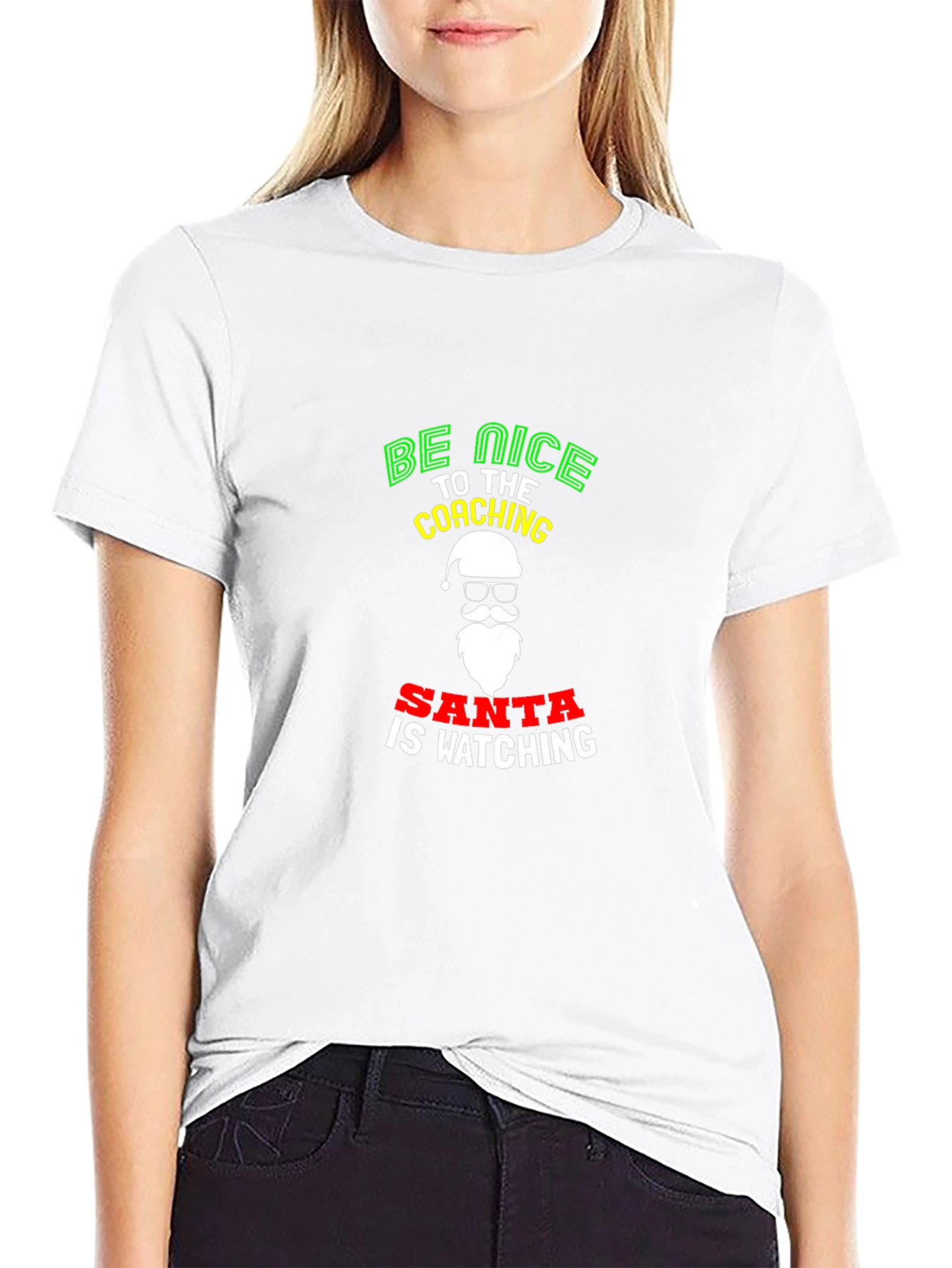Be Nice to the Coaching Santa T-Shirt