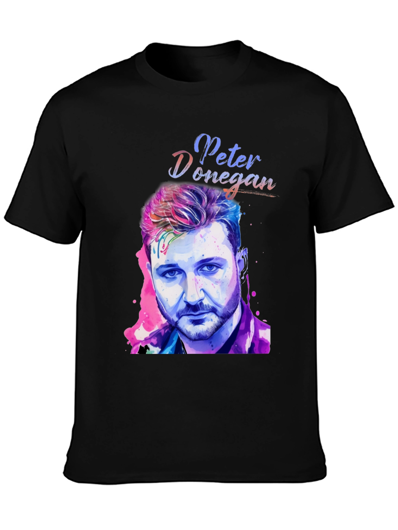 Peter Donegan Portrait T-Shirt - Music Fan Apparel