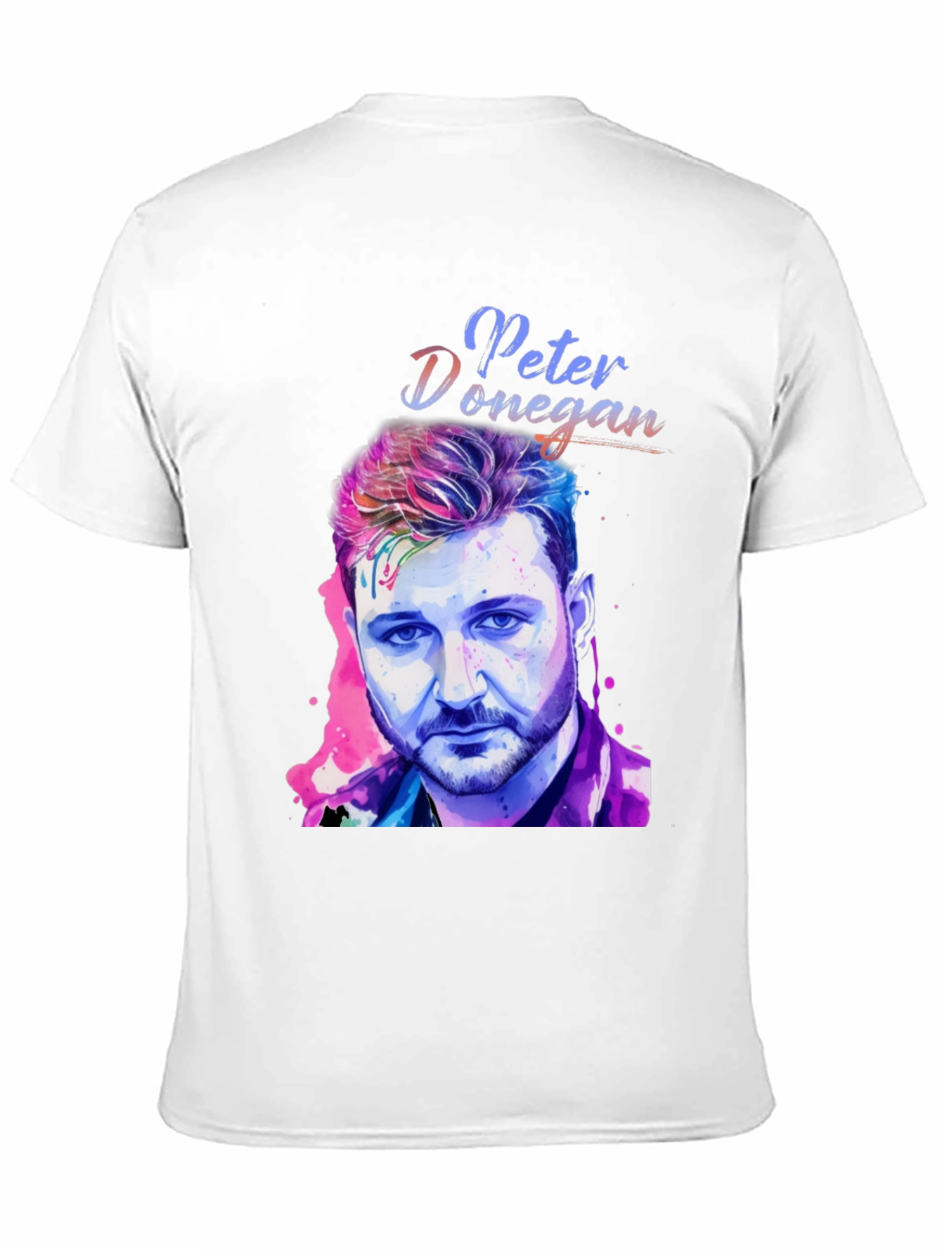 Peter Donegan Portrait T-Shirt - Music Fan Apparel