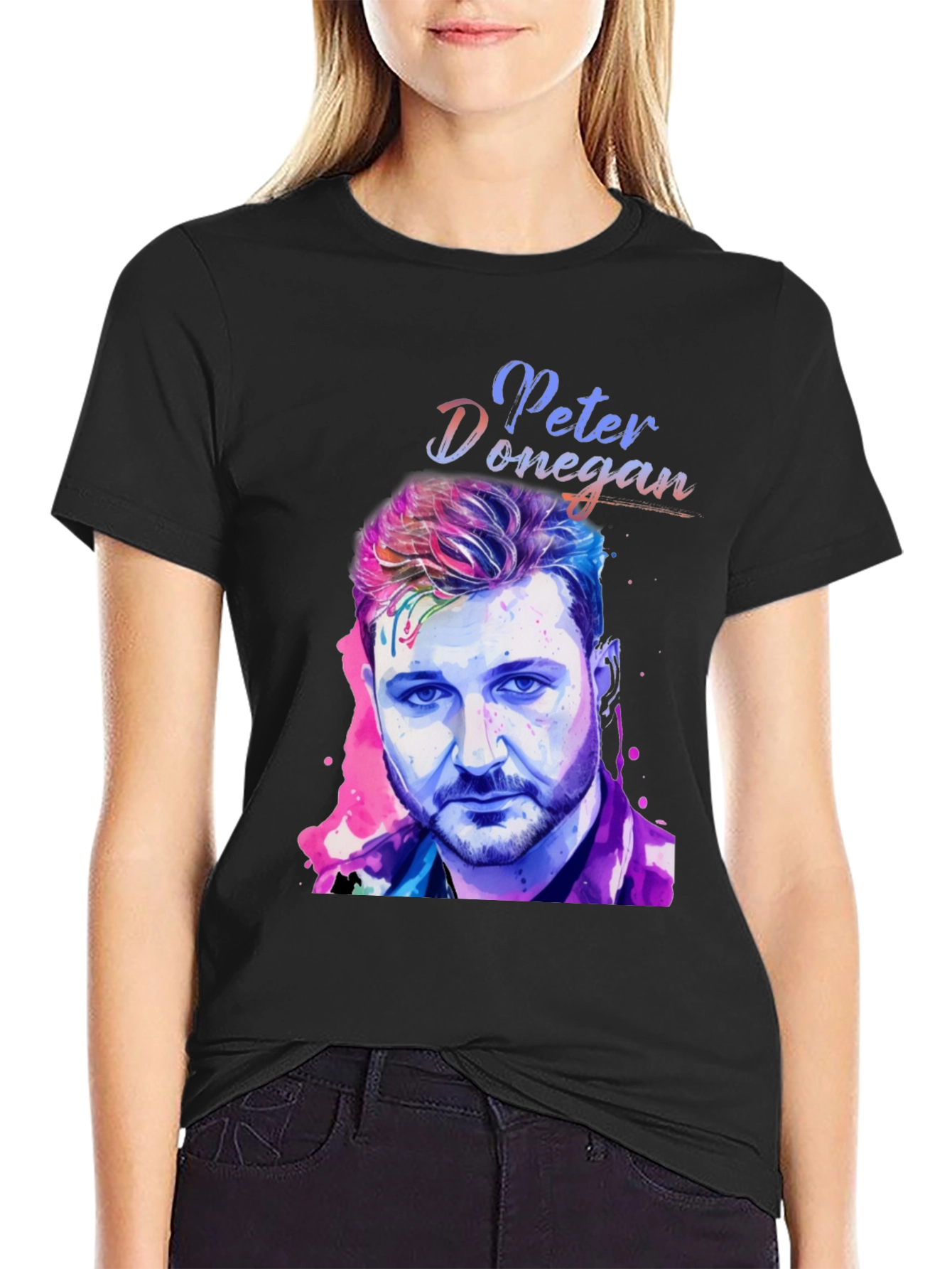 Peter Donegan Portrait T-Shirt - Music Fan Apparel