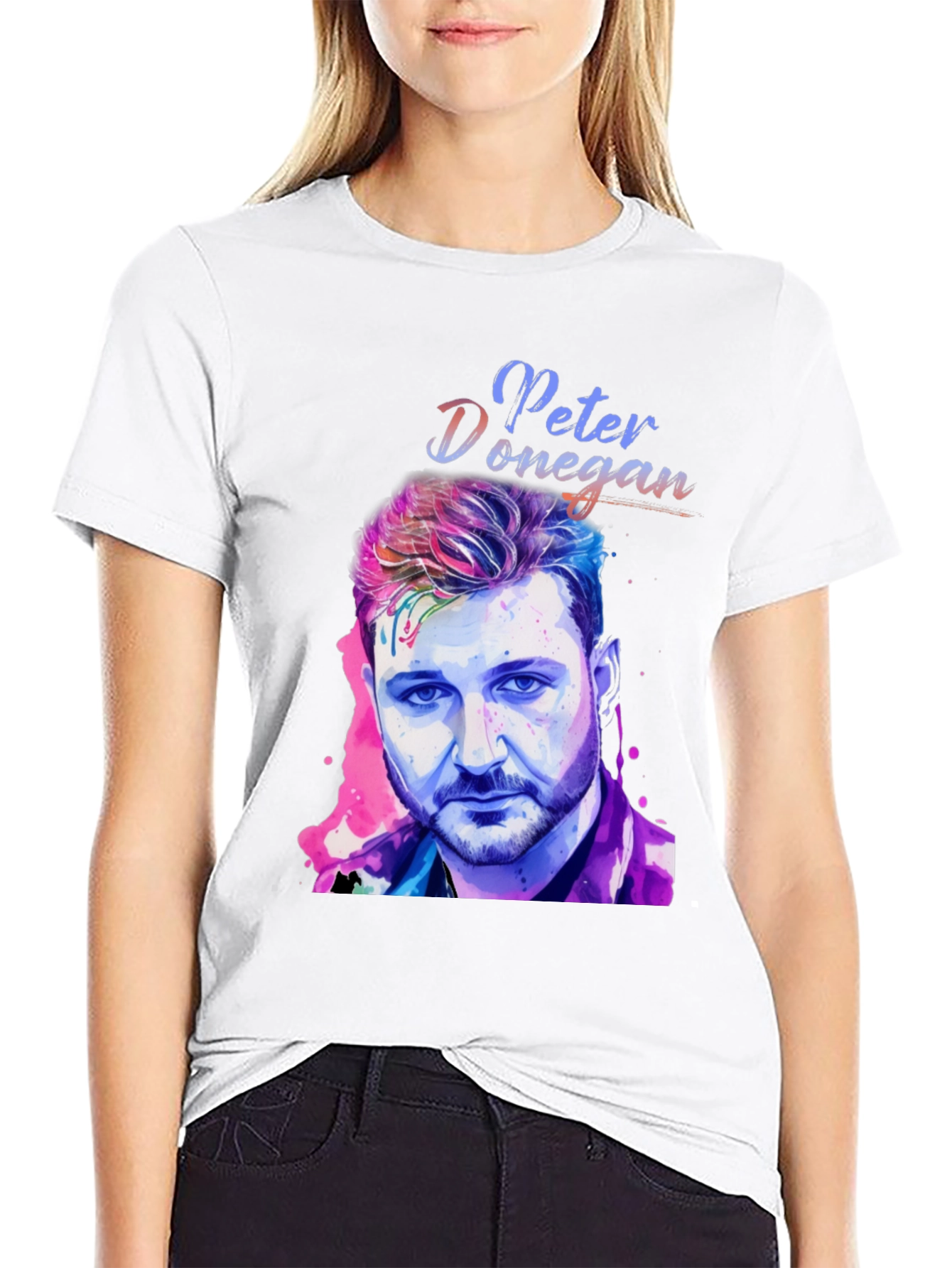 Peter Donegan Portrait T-Shirt - Music Fan Apparel