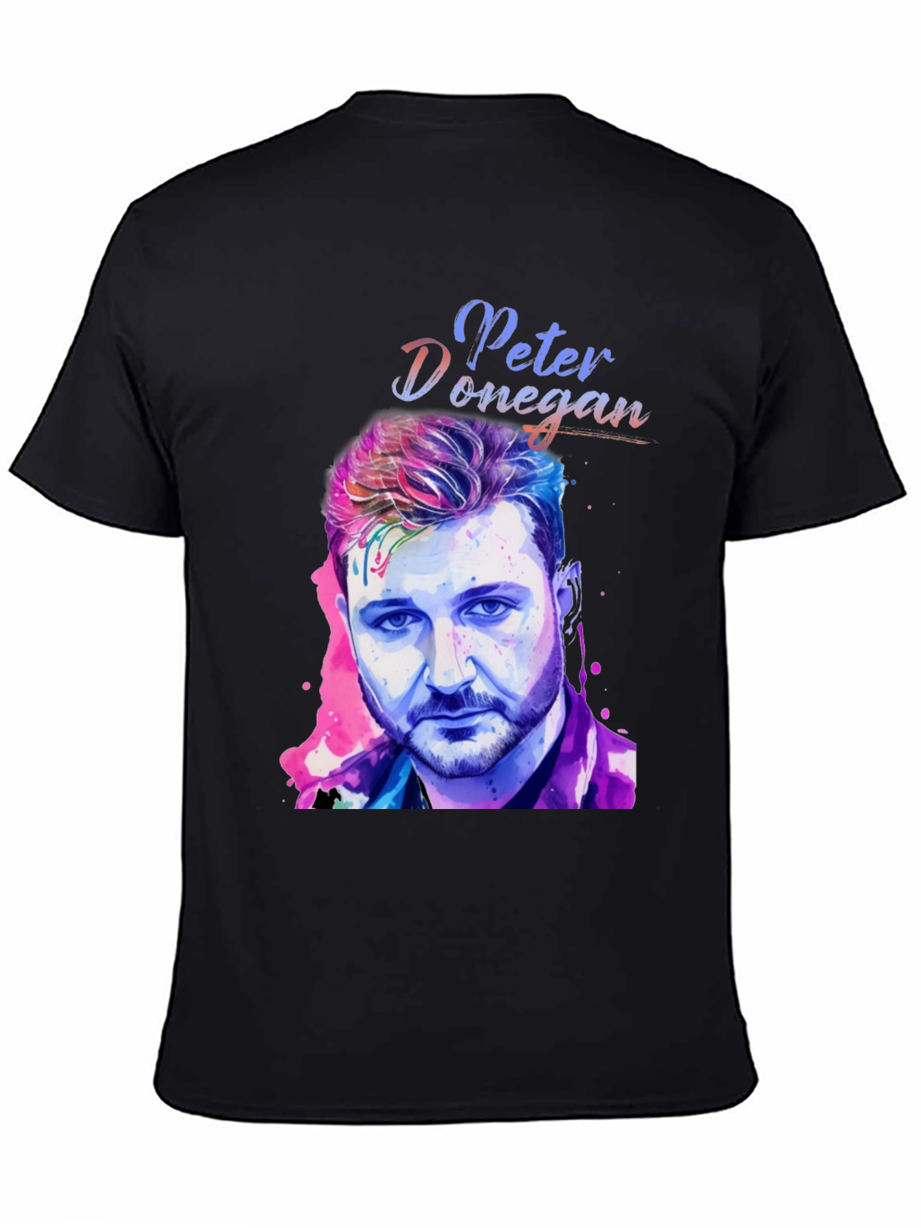 Peter Donegan Portrait T-Shirt - Music Fan Apparel