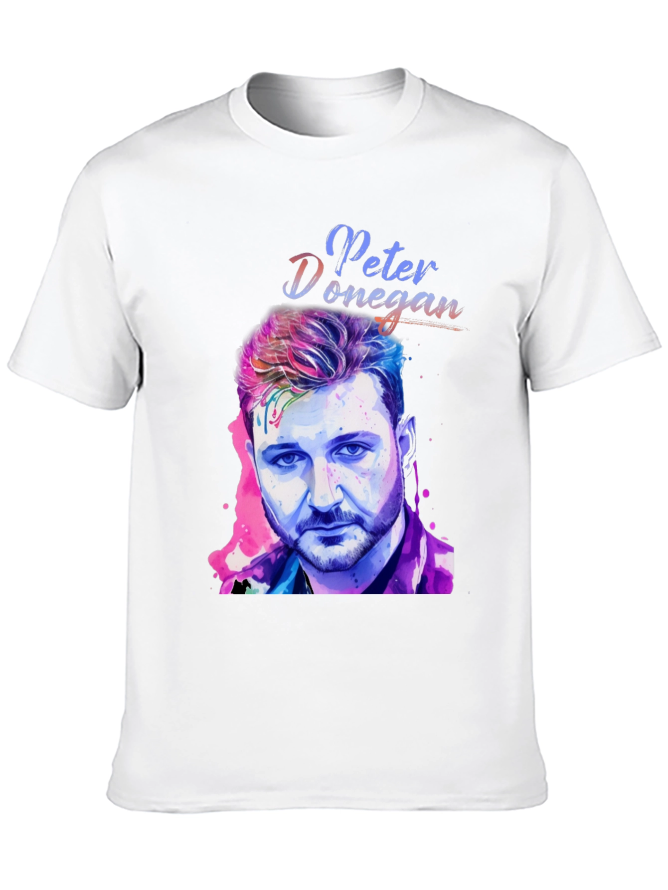 Peter Donegan Portrait T-Shirt - Music Fan Apparel