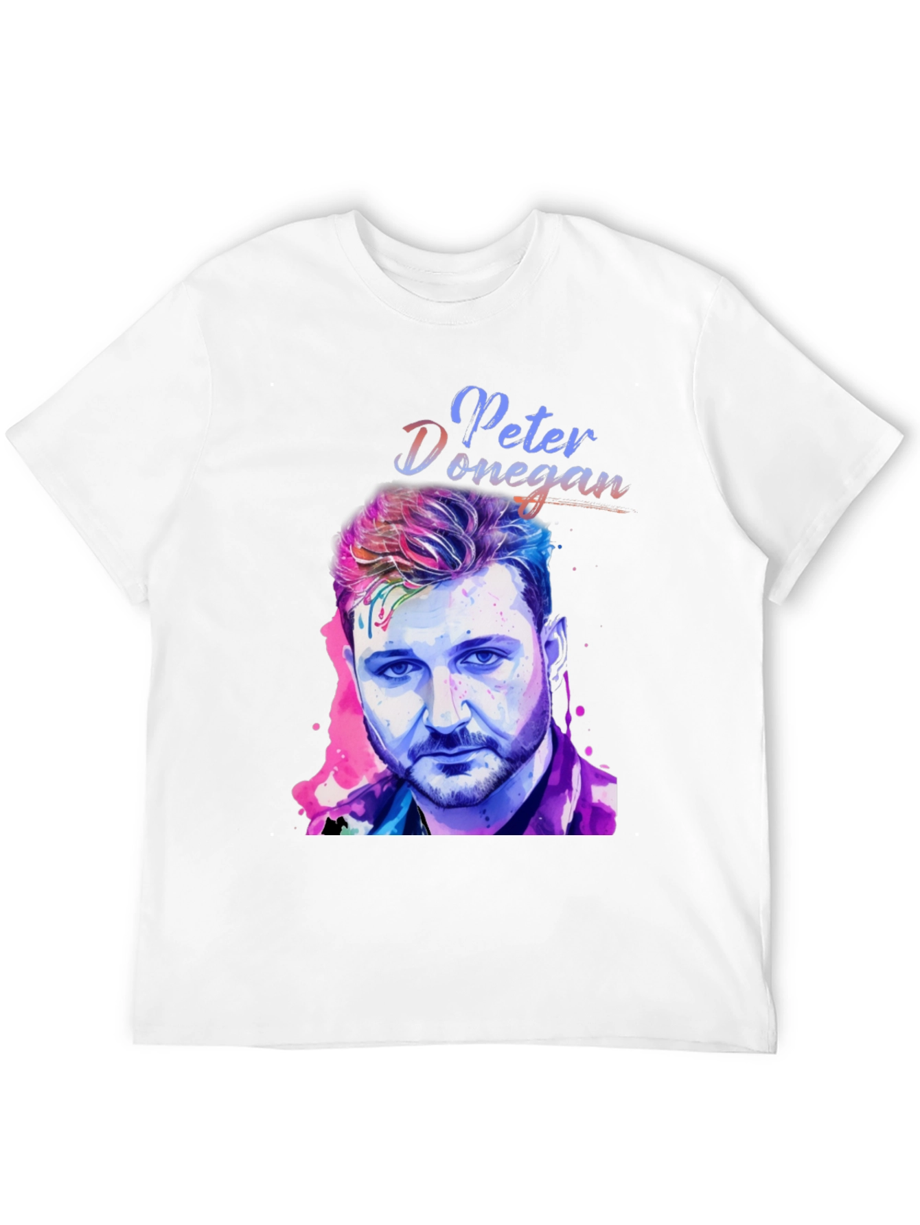 Peter Donegan Portrait T-Shirt - Music Fan Apparel