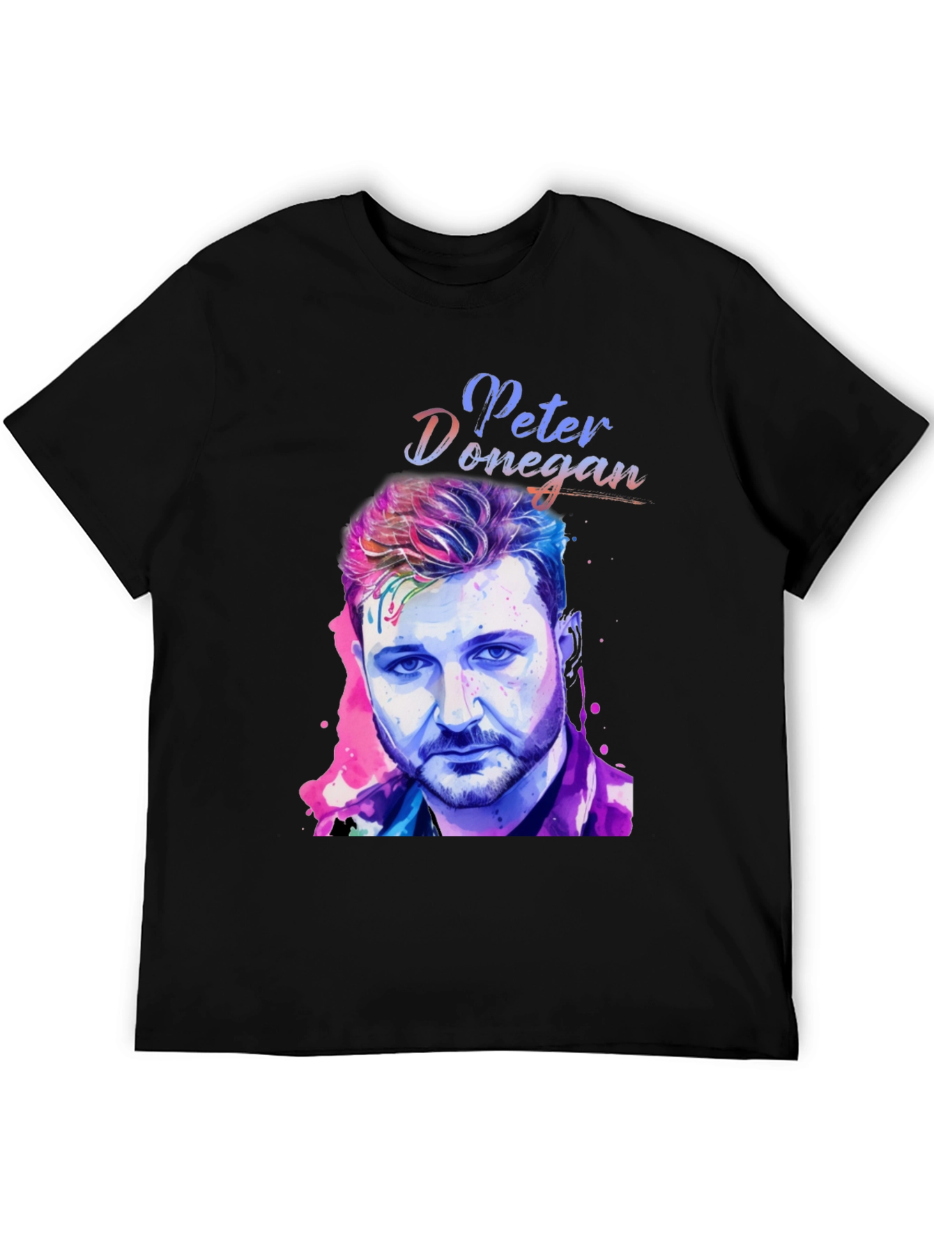 Peter Donegan Portrait T-Shirt - Music Fan Apparel