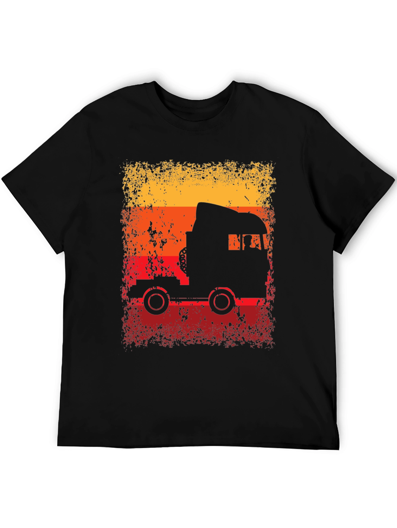Retro Truck Silhouette Graphic T-Shirt