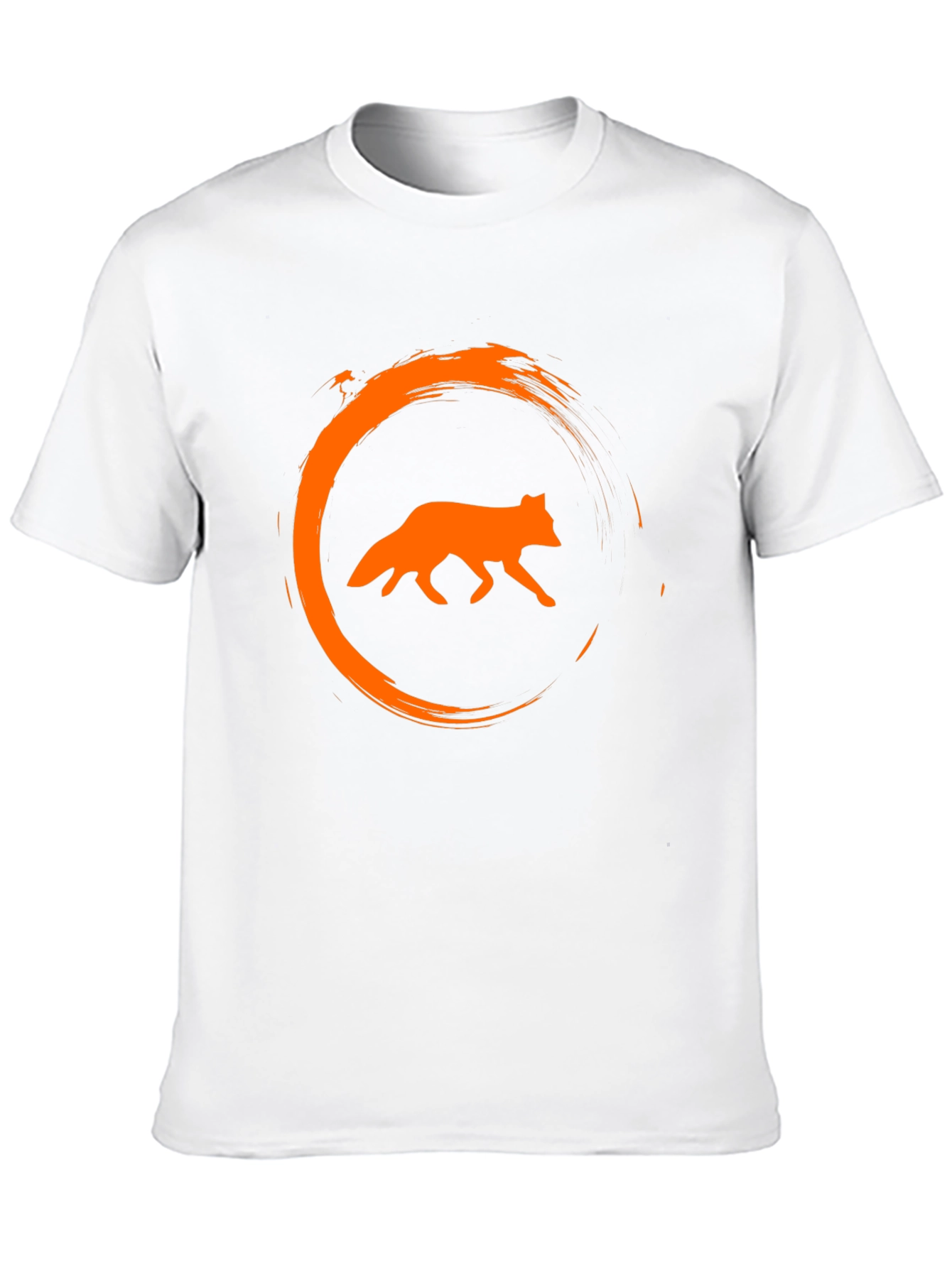 Fox Circle Graphic Black T-Shirt