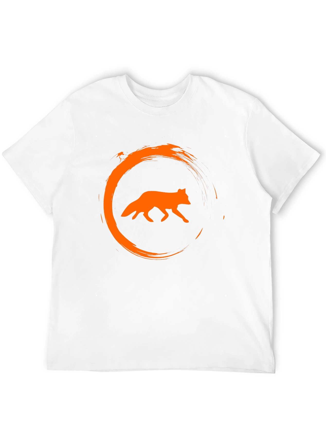 Fox Circle Graphic Black T-Shirt