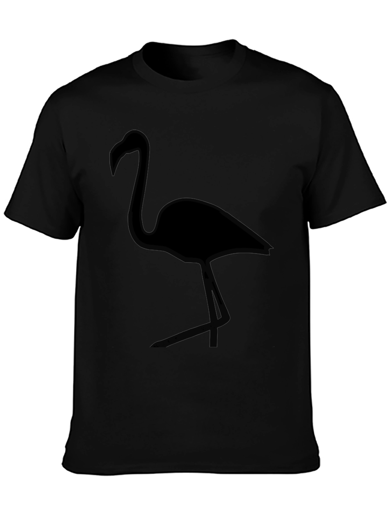 Black Flamingo Graphic Tee - Modern Casual Style