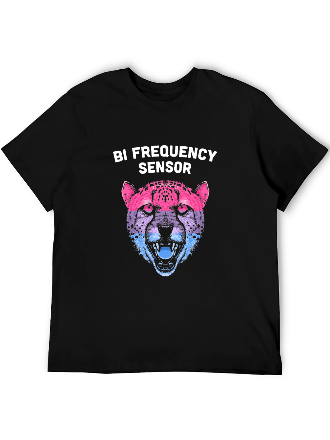 Bi Frequency Sensor Cheetah Graphic T-Shirt
