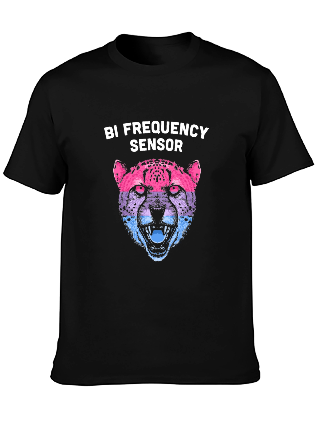 Bi Frequency Sensor Cheetah Graphic T-Shirt