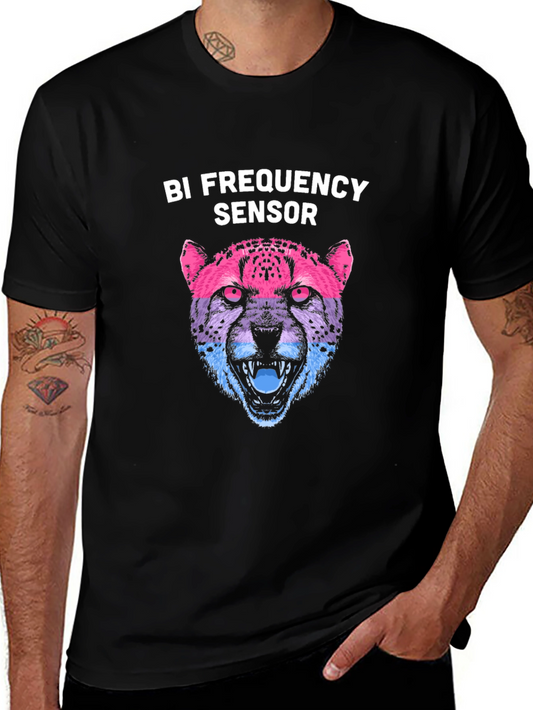 Bi Frequency Sensor Cheetah Graphic T-Shirt