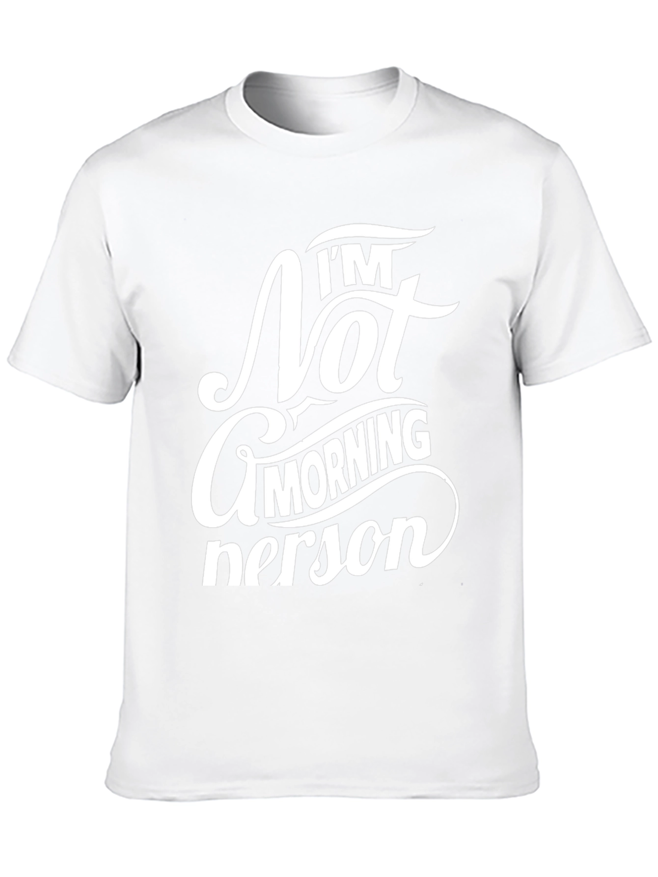 Im Not a Morning Person Black Tee