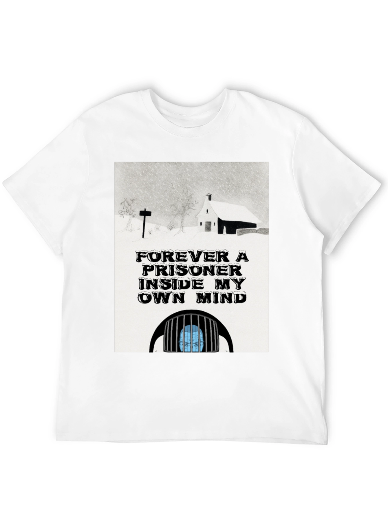 Prisoner of My Own Mind Black Graphic T-Shirt