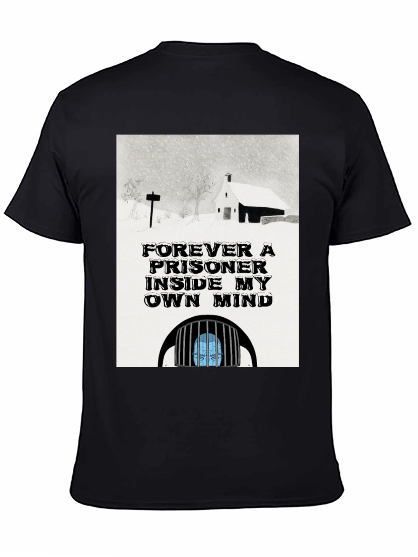 Prisoner of My Own Mind Black Graphic T-Shirt