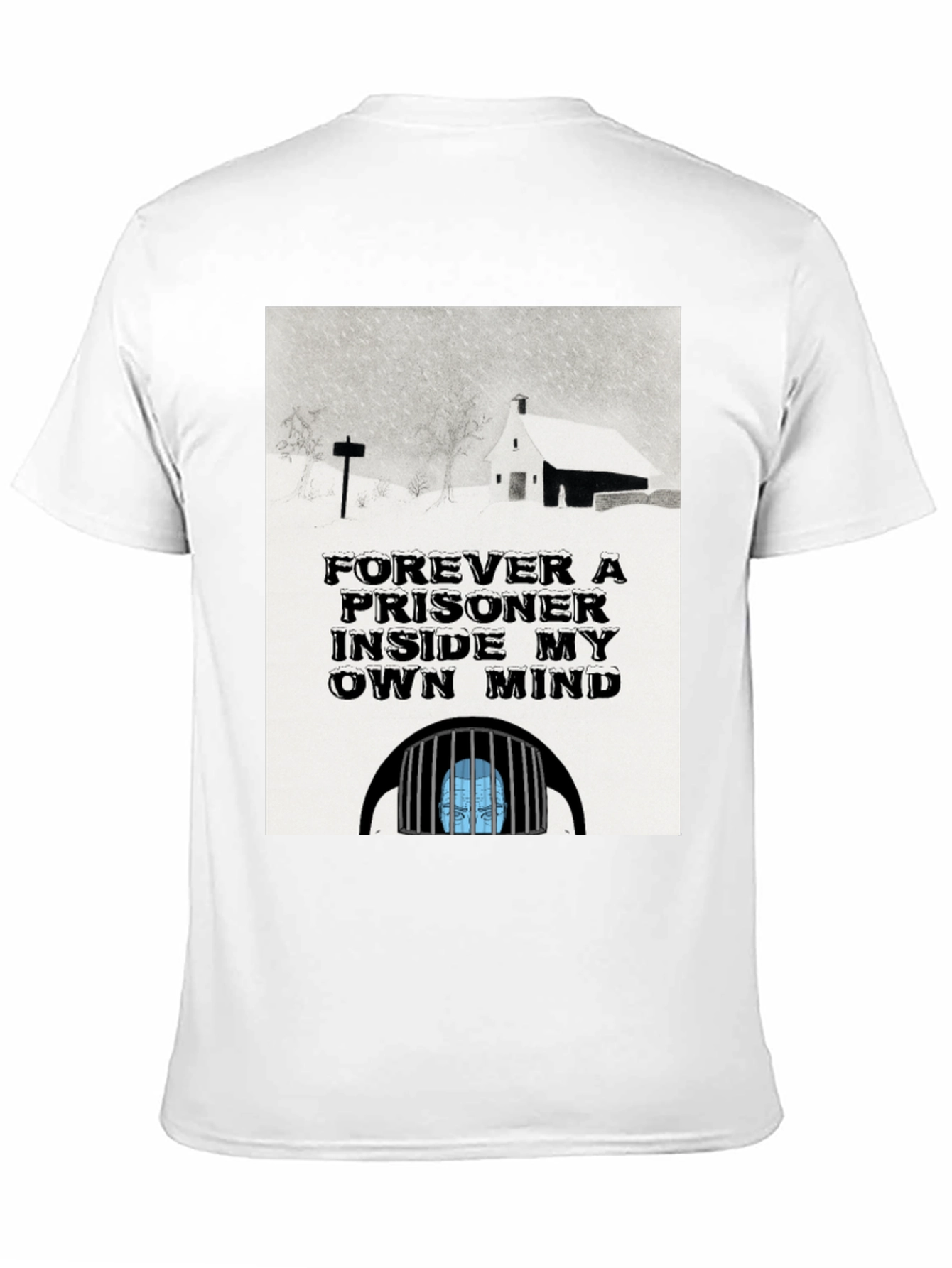 Prisoner of My Own Mind Black Graphic T-Shirt