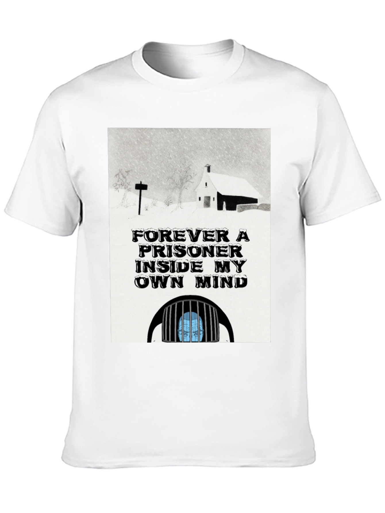 Prisoner of My Own Mind Black Graphic T-Shirt