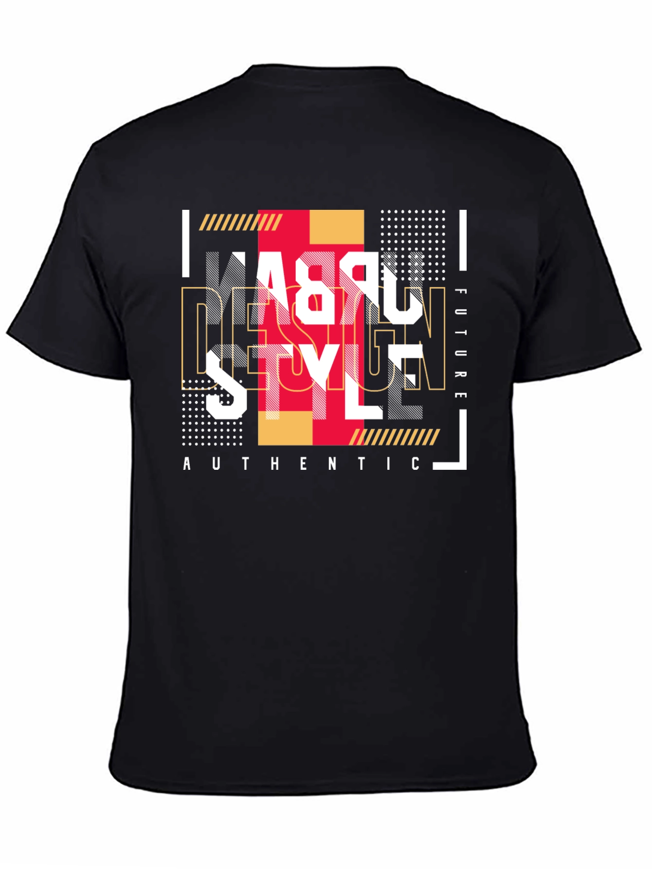 Urban Style Graphic Print Black T-Shirt