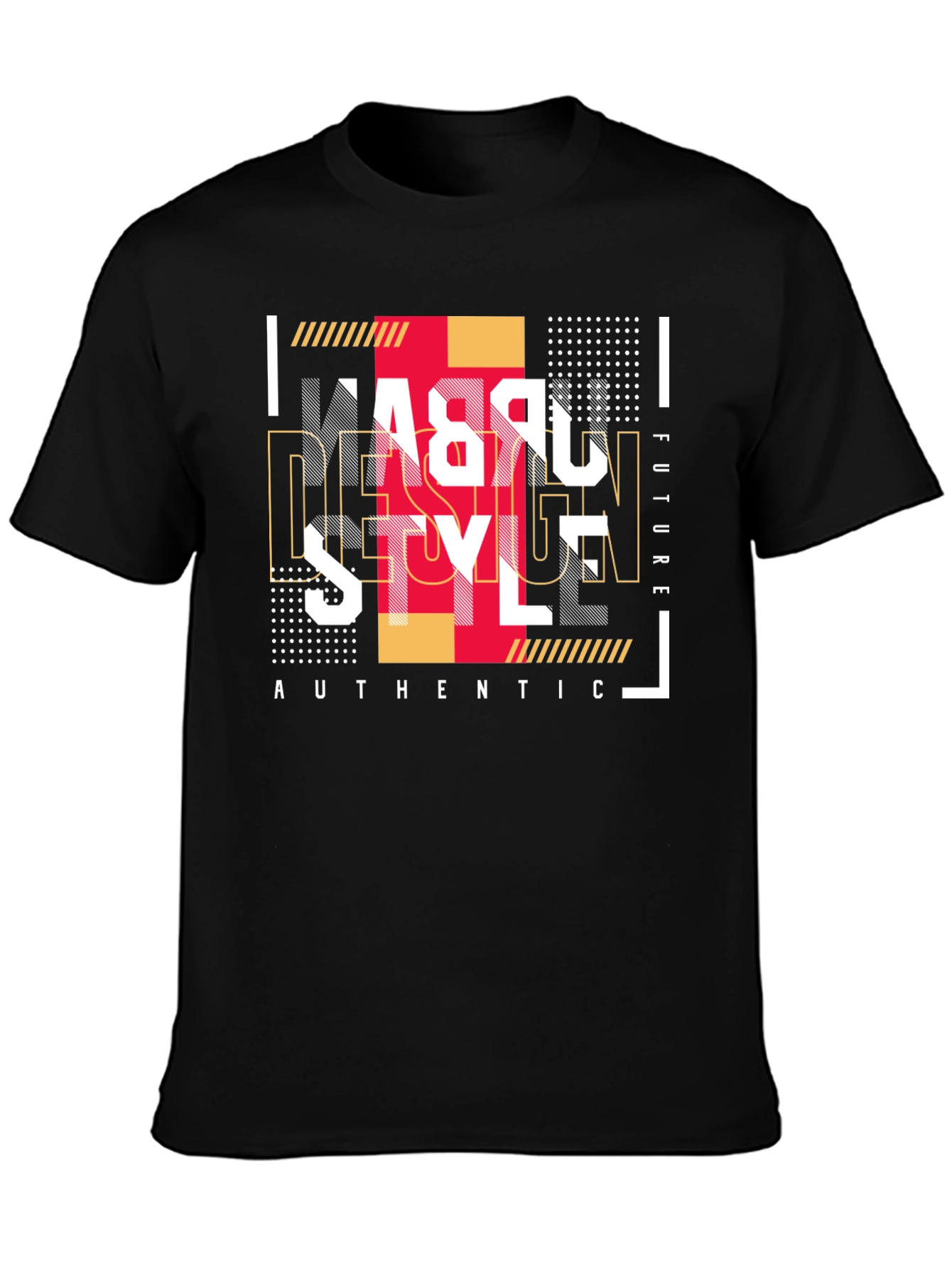 Urban Style Graphic Print Black T-Shirt