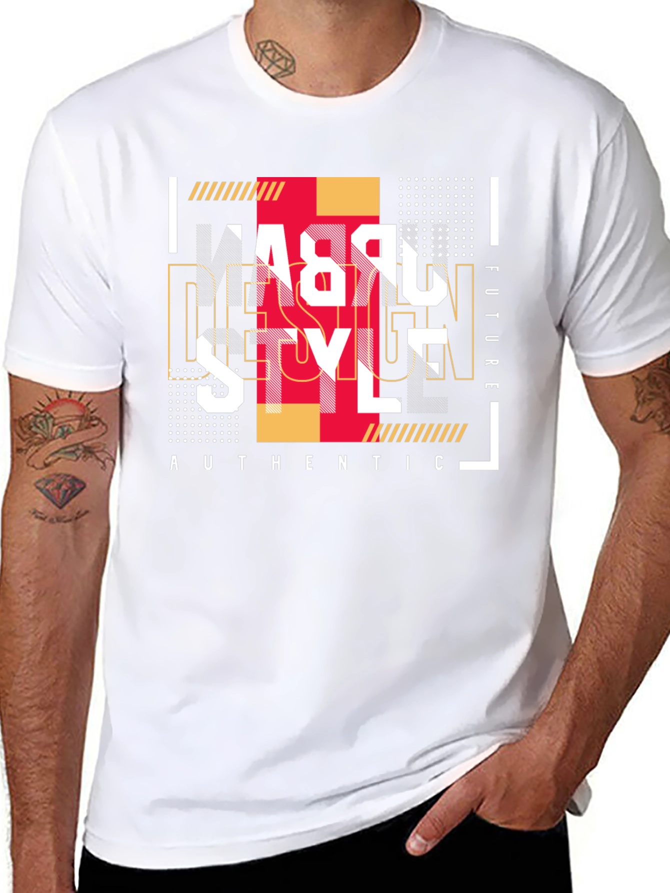 Urban Style Graphic Print Black T-Shirt