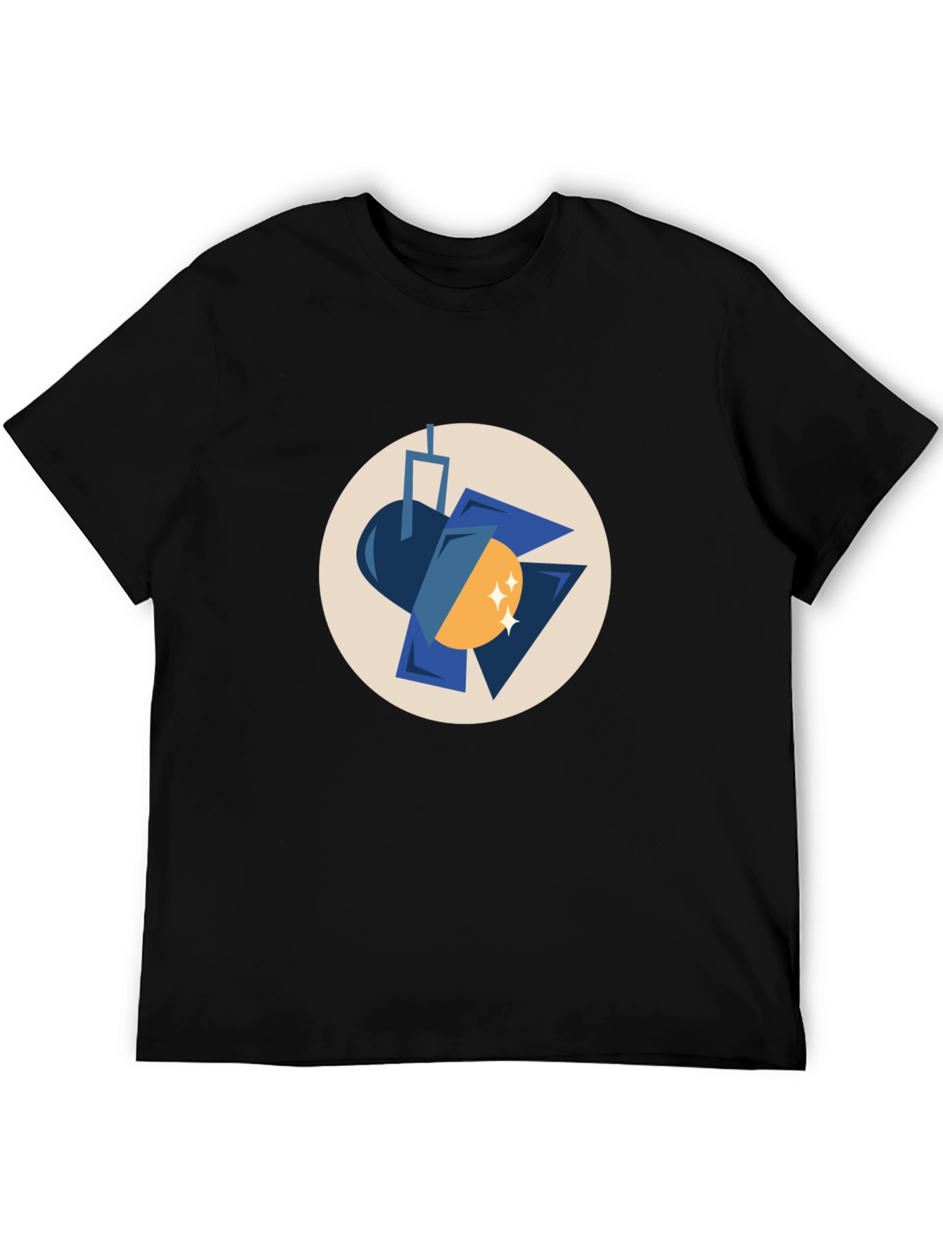 Spotlight Graphic Print Black T-Shirt