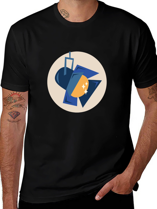 Spotlight Graphic Print Black T-Shirt