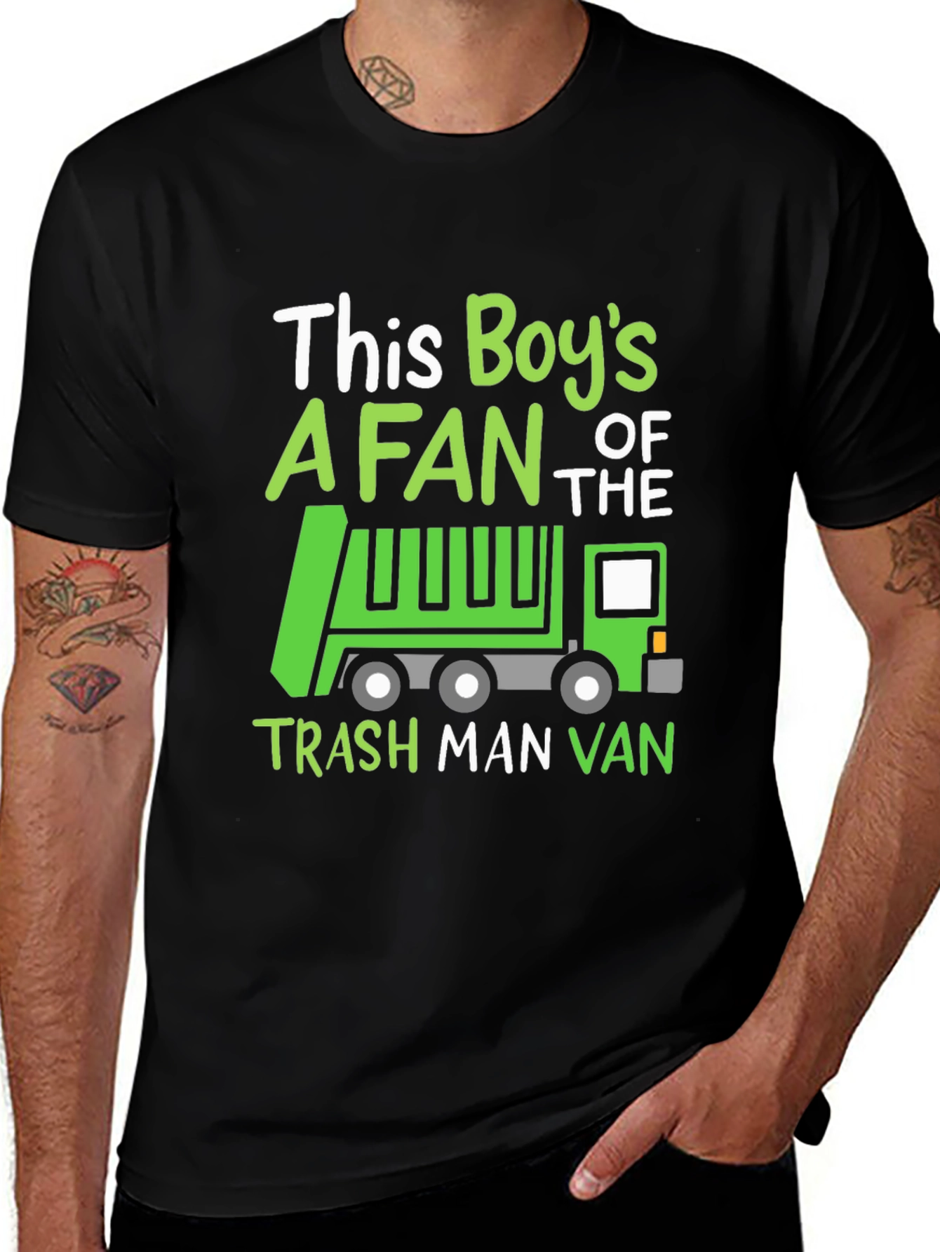 Boys Trash Truck Fan T-Shirt