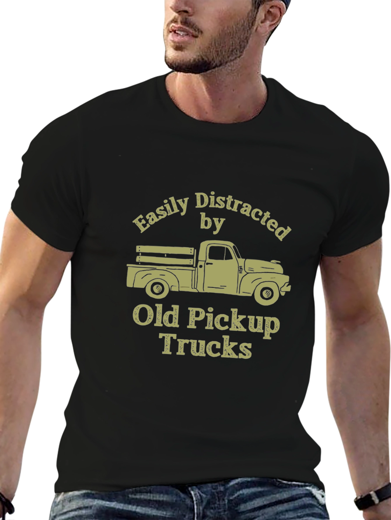 Easily Distracted by Old Pickup Trucks T-Shirt